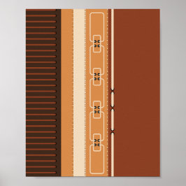 Modern Earth Tone Geometric Art Print