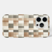 Modern Earth Tone Geometric Phone Case - Neutral  (Achterkant (horizontaal))