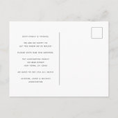 Modern Earth Tone minimalist Typography Moving Aankondigingskaart (Achterkant)