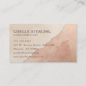 Modern Earth Tone Monogram Boho Terracotta Visitekaartje (Achterkant)