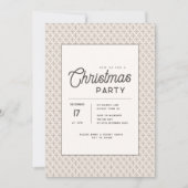 Modern Earth Tone Scandinavian Snowflake Christmas Kaart (Voorkant)