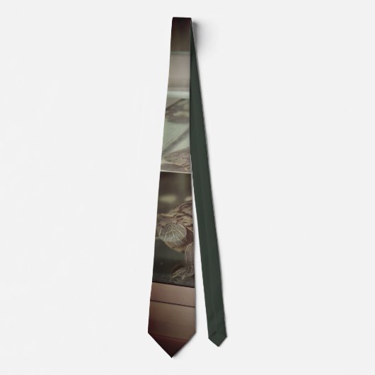Modern Earth-Toned Silk Stropdas (Voorkant)