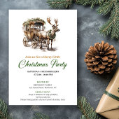 Modern Earthy Colors Christmas Deer Celebration Kaart
