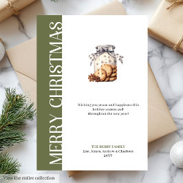 Modern Earthy Colors Christmas Greeting Template Feestdagenkaart