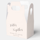 Modern Earthy Neutral Wedding Bedankdoosjes (Geopend)