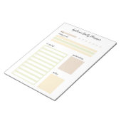 Modern Earthy Personalized Daily Planner Notitiebl Notitieblok (Schuin)