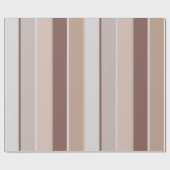 Modern Earthy Stripes Blush Mauve Taupe Cadeaupapier (Vlak)