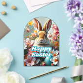 Modern Easter Bunny Acryl Uitnodigingen (Insitu (Huwelijk))