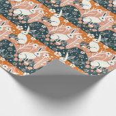Modern Easter Bunny Cadeaupapier (Hoek)