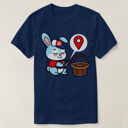 Modern Easter Bunny T-shirt (Design voorkant)