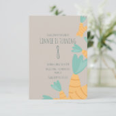 Modern Easter Carrot Bunch Birthday Kaart (Staand voorkant)