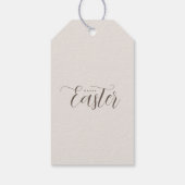 Modern Easter Chocolate Bunny, gepersonaliseerd Cadeaulabel (Achterkant)