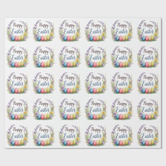 Modern Easter Eggs Beautiful Collection Cadeaupapier (Vlak)