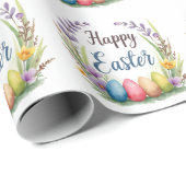 Modern Easter Eggs Beautiful Collection Cadeaupapier (Rol Hoek)