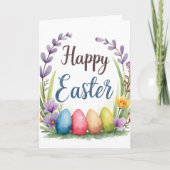 Modern Easter Eggs Beautiful Collection Feestdagen Kaart (Voorkant)