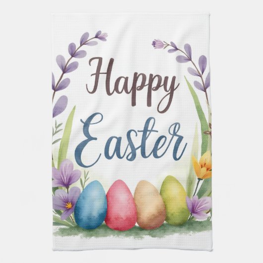 Modern Easter Eggs Beautiful Collection Theedoek (Verticaal)