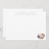 Modern Easter Eggs Family Notitiekaartje (Voorkant / Achterkant)