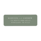 Modern eBay Sage Green Return-adres Etiket (Voorkant)