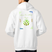 Modern Eco Abstract Design Hoodie (Achterkant)