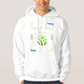 Modern Eco Abstract Design Hoodie (Voorkant)