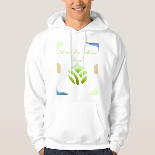 Modern Eco Abstract Design Hoodie (Voorkant)
