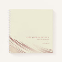 Modern Ecru & roze, speciaal aangepast zakboek