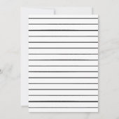 Modern Edge White Photo Afstuderen Aankondiging (Achterkant)