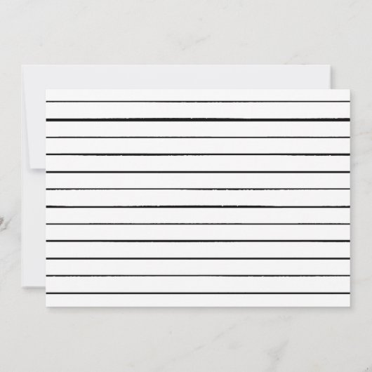 Modern Edge White Photo Afstuderen Aankondiging (Achterkant)