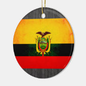 Modern Edgy Ecuadorean Flag Keramisch Ornament (Links)