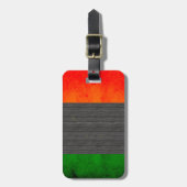 Modern Edgy Irish Flag Bagagelabel (Voorkant verticaal)