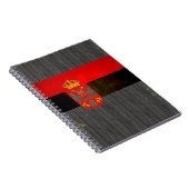 Modern Edgy Servische vlag Notitieboek (Rechterzijde)