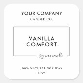 Modern Editable Candle Label Template (Voorkant)