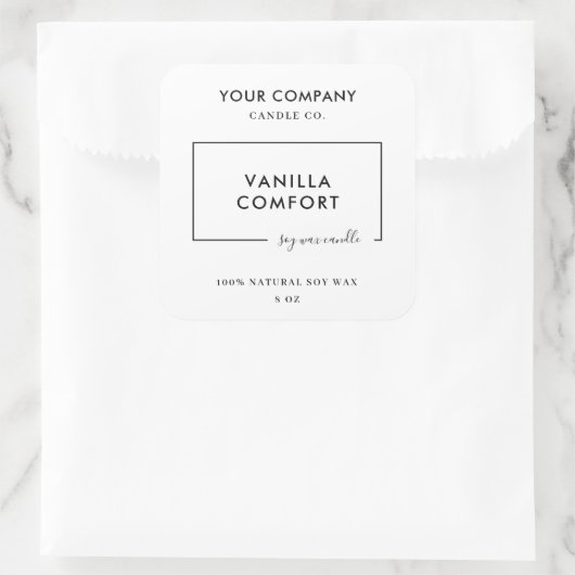 Modern Editable Candle Label Template (Tas)