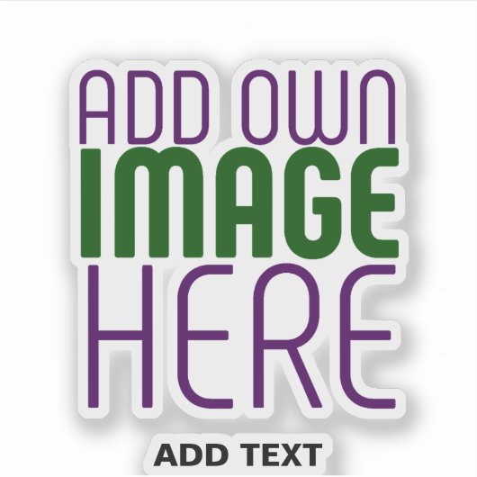 MODERN EDITABLE CLEAR IMAGE TEXT TEMPLATE LAPTOP STICKER (Voorkant)