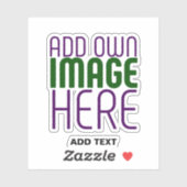 MODERN EDITABLE CLEAR IMAGE TEXT TEMPLATE LAPTOP STICKER (Vel)