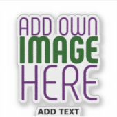 MODERN EDITABLE CLEAR IMAGE TEXT TEMPLATE LAPTOP STICKER (Voorkant)