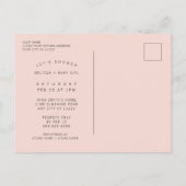 Modern EDITABLE Color Block Baby shower Invitation Aankondigingskaart (Achterkant)