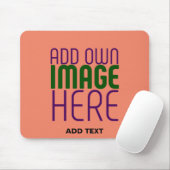 MODERN EDITABLE CORAL ORANGE IMAGE TEXT TEMPLATE MUISMAT (Met muis)