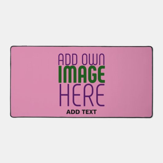 MODERN EDITABLE CUTE HOT PINK IMAGE TEXT TEMPLATE BUREAUMAT (Voorkant)