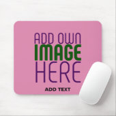 MODERN EDITABLE CUTE HOT PINK IMAGE TEXT TEMPLATE MUISMAT (Met muis)