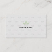 Modern Editable Laurel Logo op Light Grey Visitekaartje (Voorkant)
