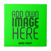  MODERN EDITABLE NEON GREEN IMAGE TEXT TEMPLATE TEGELTJE (Voorkant)