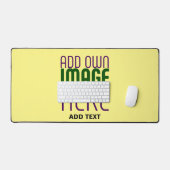 MODERN EDITABLE PASTEL YELLOW IMAGE TEXT TEMPLATE BUREAUMAT (Keyboard & Muis)