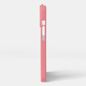 MODERN EDITABLE SALMON PINK IMAGE TEXT TEMPLATE iPhone HOESJE (Linkerkant)