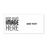 MODERN EDITABLE SIMPLE WHITE IMAGE TEXT TEMPLATE  ZELFINKTENDE STEMPEL (Design)