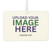 Modern Editable White Minimal Text Design Template Luchtverfrisser (Achterkant)