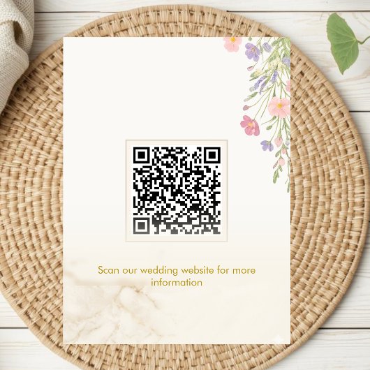 Modern Editorial Photo Save the Date with QR Code