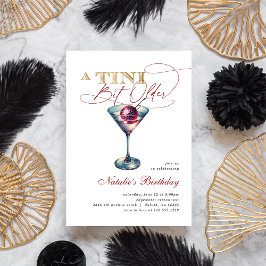 Modern Een beetje oudere Martini Cherry Verjaardag Kaart