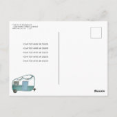 Modern Een Gelukkig Camper Bomen Camping 1e Verjaa Briefkaart (Achterkant)