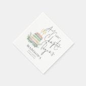 Modern Een nieuw hoofdstuk Boeken Bubble Vrijgezel Servet (Hoek)